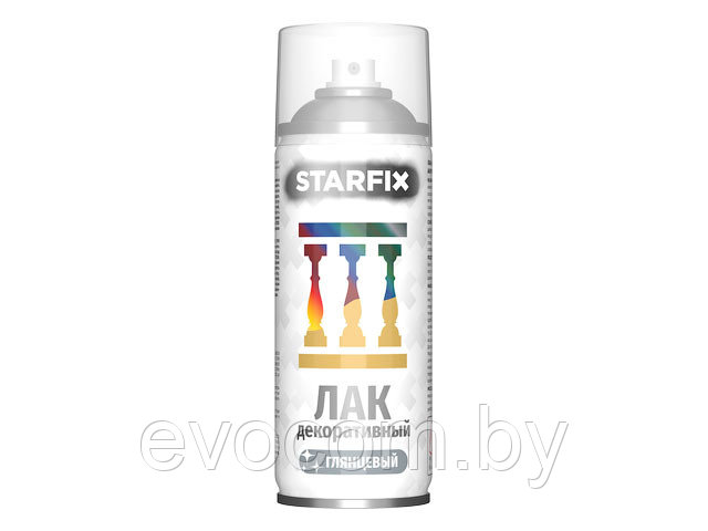 Лак декоративный акриловый прозрачный STARFIX 520мл - фото 1 - id-p199242461