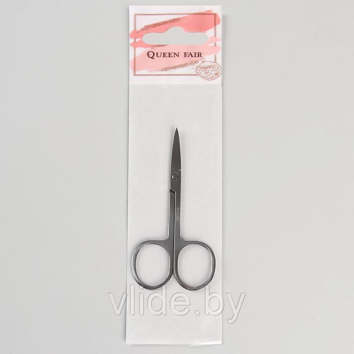 Ножницы маникюрные, загнутые, 9 см, цвет серебристый - фото 3 - id-p199244166
