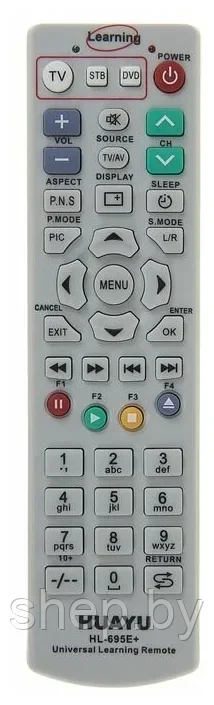 Пульт обучаемый Huayu HL-695E+ (TV/STB/DVD) с инструкцией