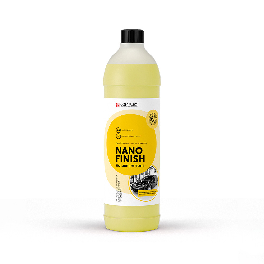 NANO FINISH - Нано-средство для сушки, блеска, консервации автомобиля Complex, 1л - фото 1 - id-p199244209
