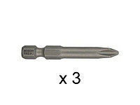 Насадка (бита) PH2 49 мм BOSCH (3 шт.) ( посадочн. шестигранник 1/4 "")