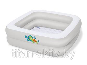 Надувной детский бассейн Scrub-a-Dub Babu Tub, 86x86х25 см, BESTWAY (от 0 до 3 лет)