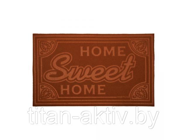 Коврик придверный Comfort, 45х75 см, ""Home Sweet Home"", песочный, VORTEX (ВОРТЕКС)