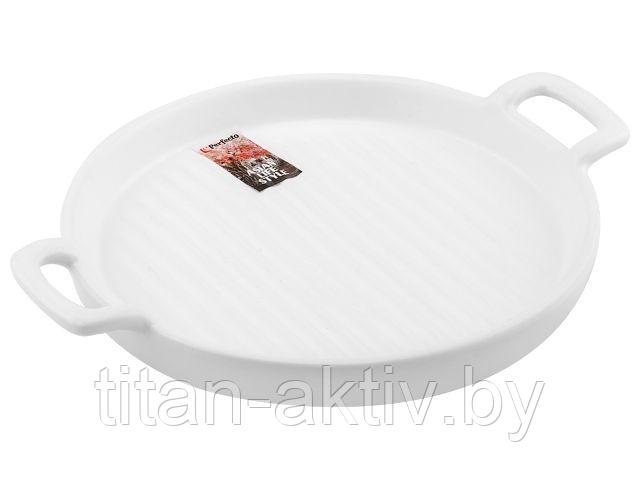 Тарелка-блюдо керамическая, 23.5х18.5х2.5 см, серия ASIAN, белая, PERFECTO LINEA - фото 1 - id-p199238787