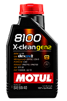 Моторное масло Motul 8100 X-clean gen2 5W40 1L