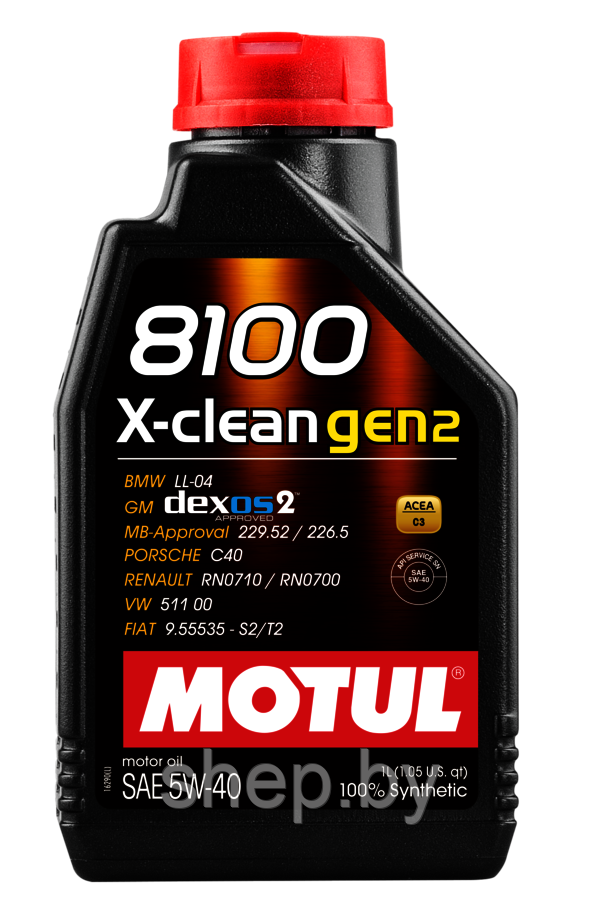 Моторное масло Motul 8100 X-clean gen2 5W40 1L - фото 1 - id-p199244798