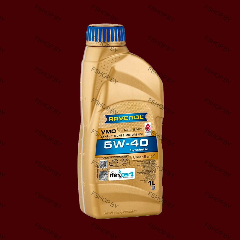 RAVENOL VMO 5W40 - 1 литр — Cинтетическое моторное масло — Бензиновое-Дизельное