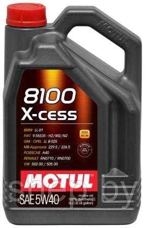 Моторное масло Motul 8100 X-cess 5W40 4L - фото 1 - id-p199245730