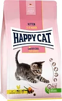 Корм для кошек Happy Cat Kitten Land Geflugel 37.5/21 птица, лосось, без злаков / 70535