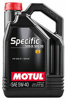 Моторное масло Motul Specific 505 01 502 00 505 00 5W40 5L