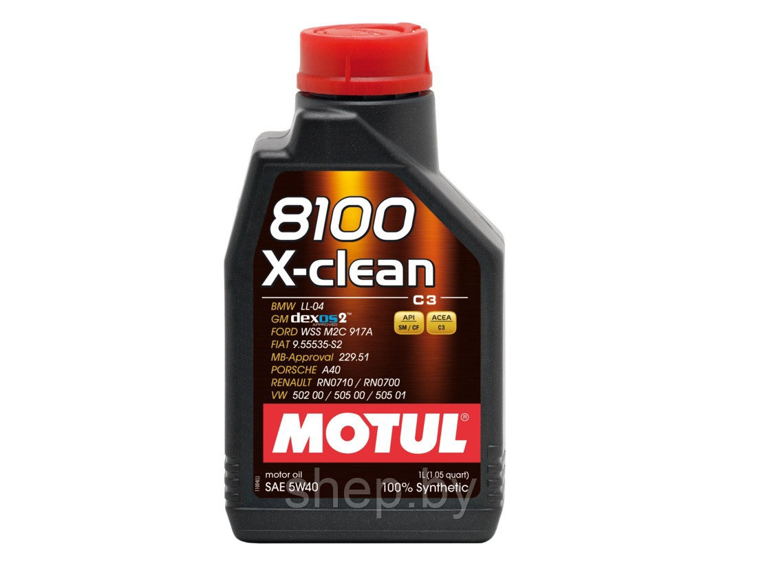 Моторное масло Motul 8100 X-clean 5W40 1L - фото 1 - id-p199246799