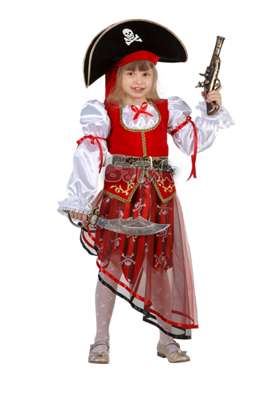 Детский карнавальный костюм БАТИК Пиратка Арт. 8022