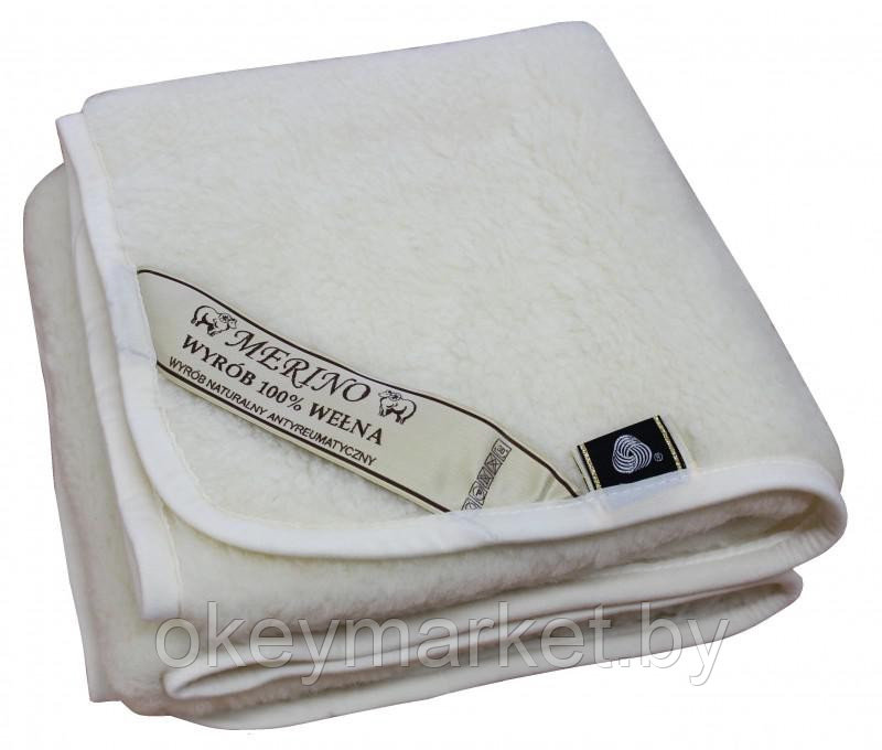 Плед из шерсти австралийского мериноса Tumbler молочный . Размер 220х200