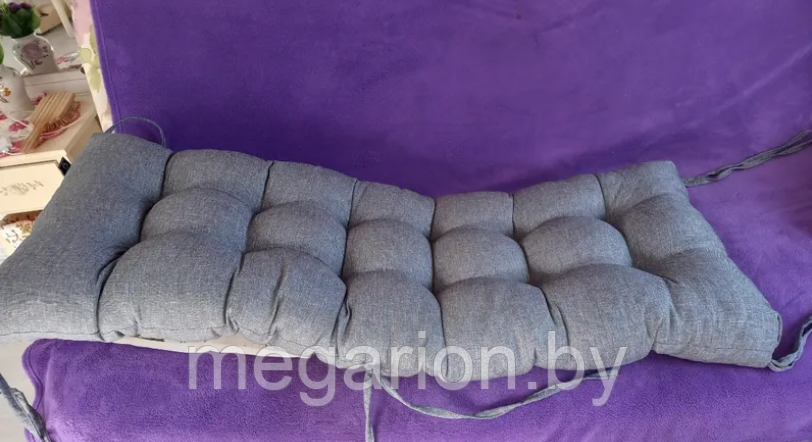Подушка для мебели 120*40 серая - фото 9 - id-p140990138