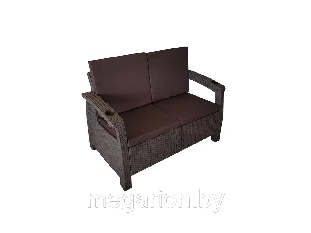 Подушка для уличной мебели 53,5х49 см шоколад - фото 5 - id-p187616112