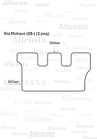 ЭВА автоковрик Kia Mohave (08-) (3-ряд), Шестиугольник, Серый