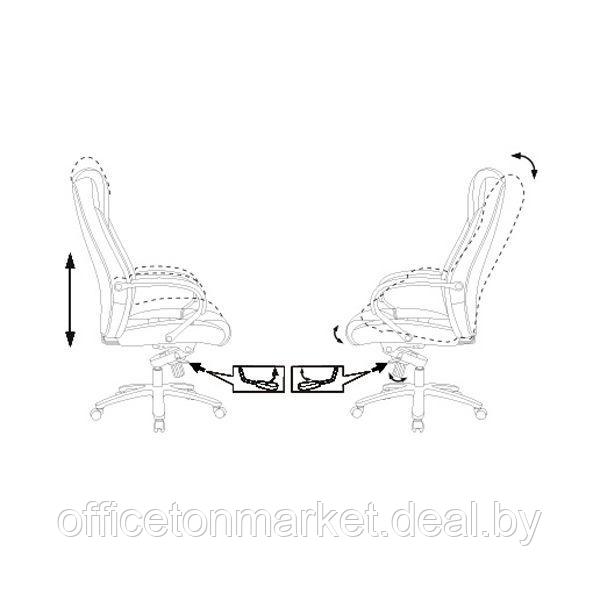 Кресло для руководителя Бюрократ "T-9923SL", кожа, металл, черный - фото 7 - id-p199279954