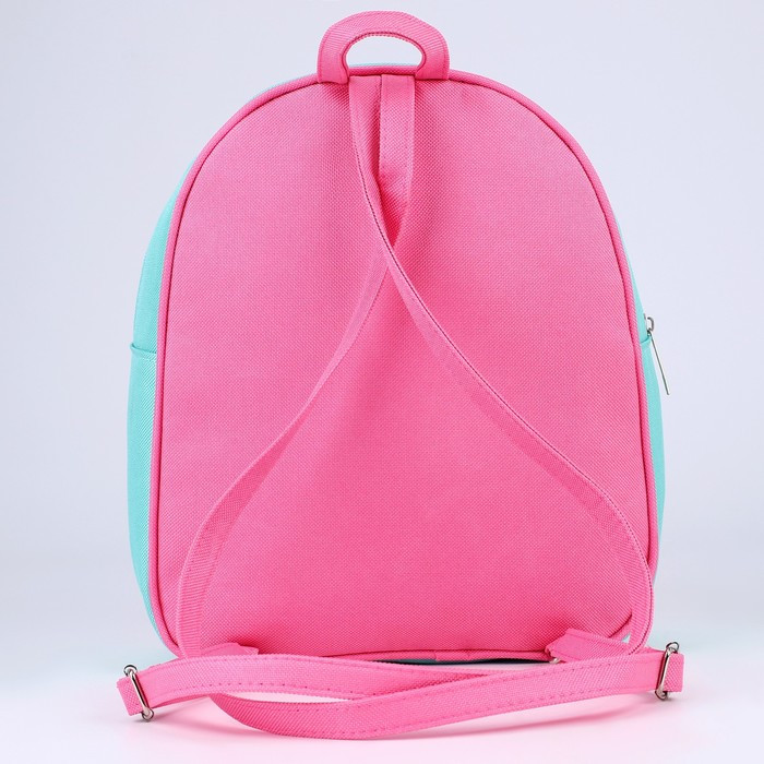Рюкзак молодёжный на молнии, цвет мятный/розовый - фото 4 - id-p199280954