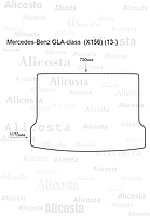 Ворсовый автоковрик Mercedes-Benz GLA-class (X156) (13-) Багажник, Premium, Черный