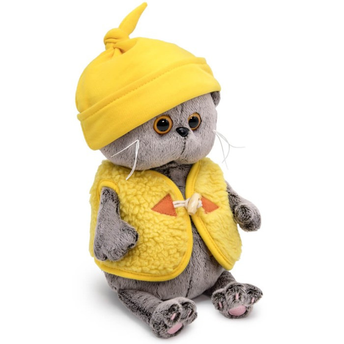 Мягкая игрушка «Басик Baby в шапочке и меховом жилете», 20 см - фото 2 - id-p199290939