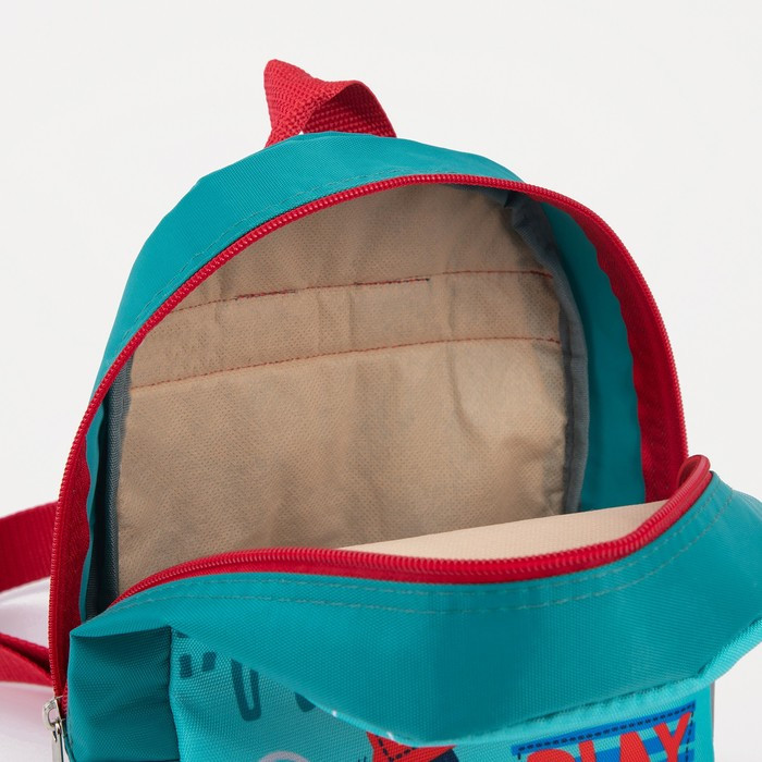 Рюкзак детский на молнии, светоотражающая полоса, цвет бирюзовый - фото 4 - id-p199281072