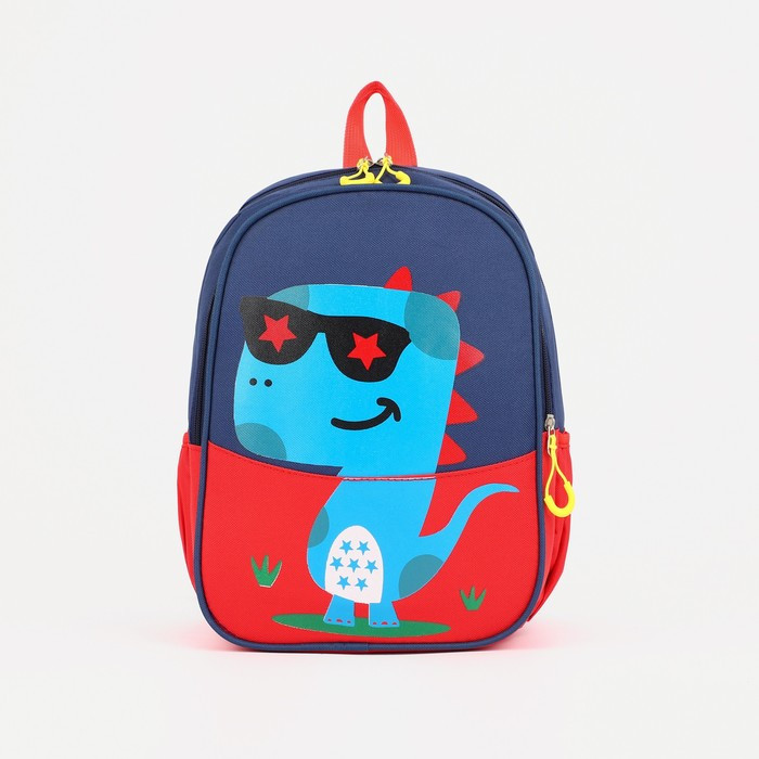 Рюкзак на молнии, цвет синий/красный - фото 1 - id-p199281084