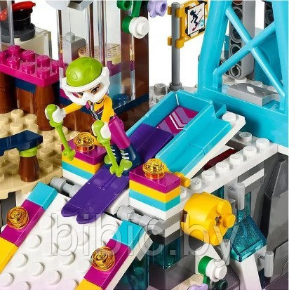 Детский конструктор Горнолыжный курорт подъемник для девочек аналог лего lego дом френдс friends подружки - фото 4 - id-p199292851