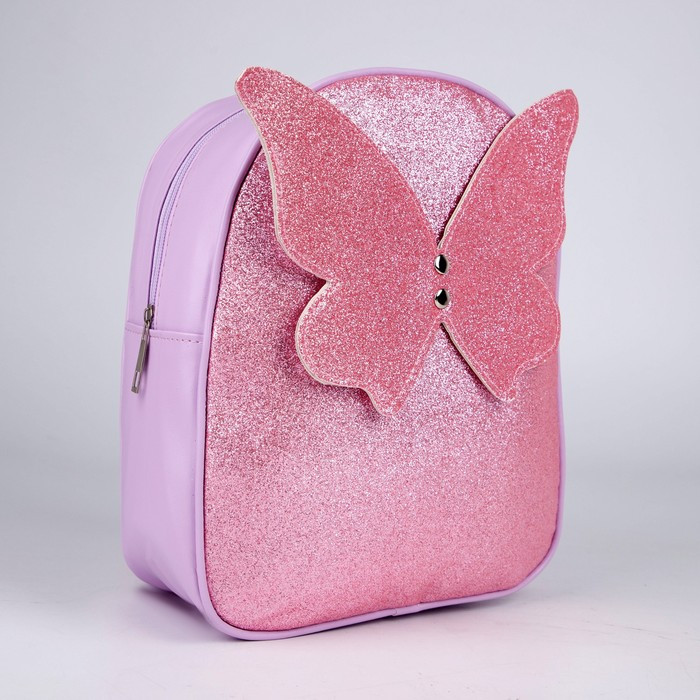 Рюкзак детский с блестками "Бабочка", съемные элементы, 27х23х10 см - фото 3 - id-p199281108