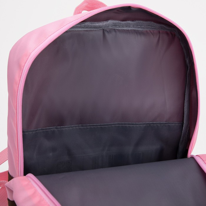 Рюкзак детский на молнии, светоотражающие элементы, цвет розовый - фото 6 - id-p199281117