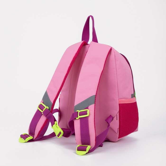 Рюкзак на молнии, цвет розовый - фото 2 - id-p199281134