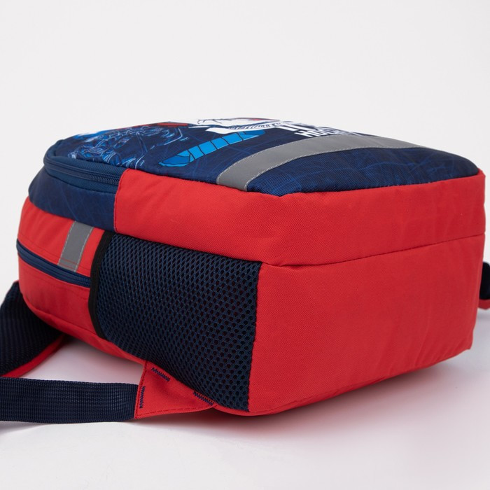 Рюкзак на молнии, светоотражающая полоса, цвет синий - фото 3 - id-p199281136