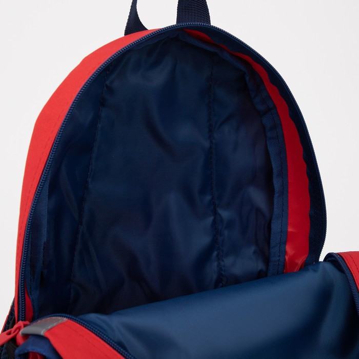 Рюкзак на молнии, светоотражающая полоса, цвет синий - фото 7 - id-p199281136