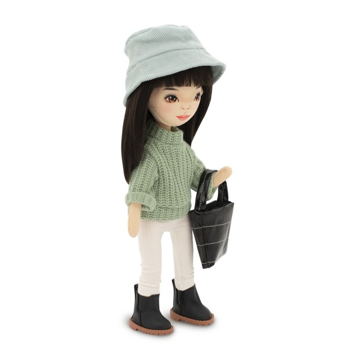Мягкая кукла Lilu «В зеленом свитере», 32 см, серия: Весна - фото 4 - id-p199286309