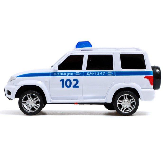 Машина радиоуправляемая «УАЗ Патриот. Полиция» 15,5 см, свет, белый PATRIOT - фото 2 - id-p199292097