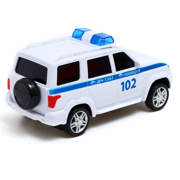 Машина радиоуправляемая «УАЗ Патриот. Полиция» 15,5 см, свет, белый PATRIOT - фото 3 - id-p199292097