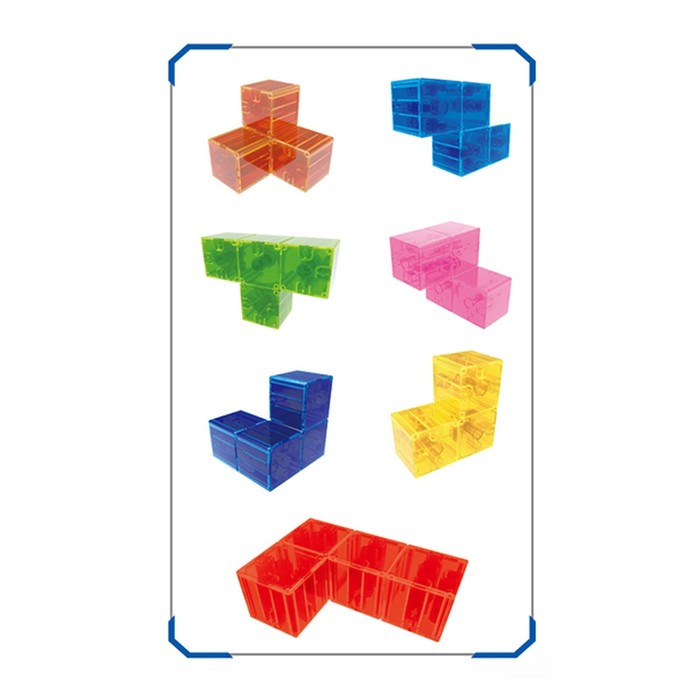 Конструктор магнитный «Магический куб», 7 деталей, 54 задания - фото 8 - id-p199288266