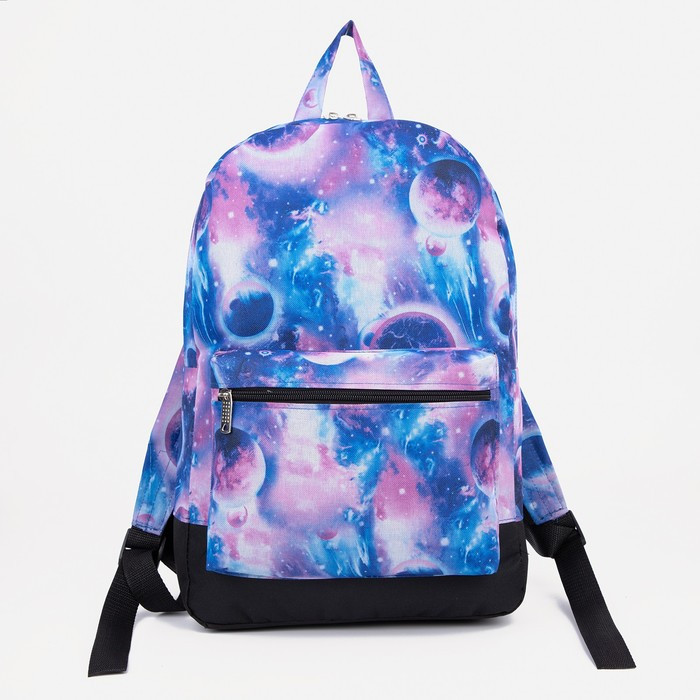 Рюкзак на молнии, наружный карман, цвет фиолетовый - фото 1 - id-p199281215