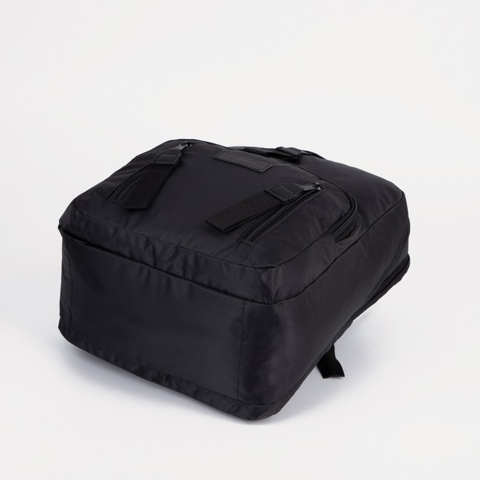 Рюкзак на молнии, наружный карман, цвет чёрный - фото 4 - id-p199281289
