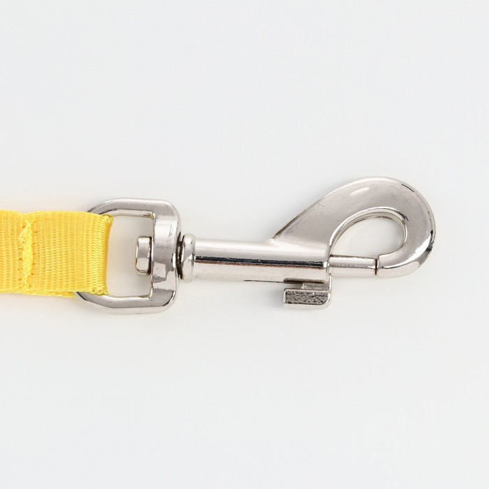 Рулетка "Пижон" светоотражающая, 3 м, до 15 кг, трос, прорезиненная ручка, жёлтая - фото 2 - id-p199303910