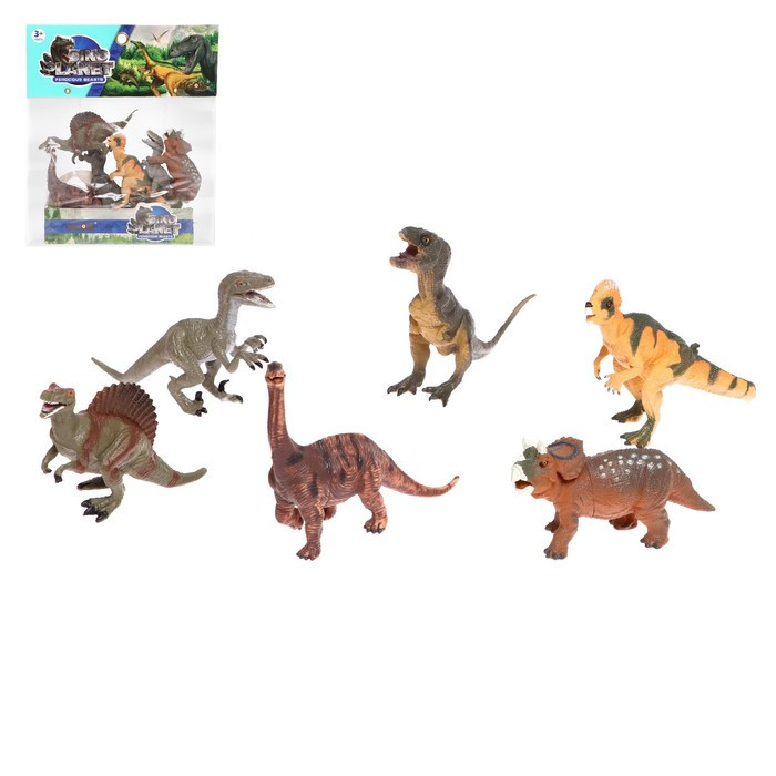 Набор динозавров «Юрский период», 6 фигурок - фото 1 - id-p199295408