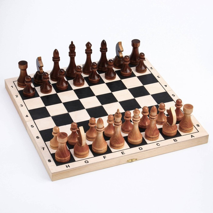 Шахматные фигуры турнирные, дерево, король 10.5 см, d-3.5, пешка 5.6 см, d-3 см - фото 2 - id-p199297983