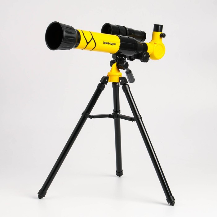 Телескоп "Юный астроном" кратность х40, жёлтый - фото 1 - id-p199298887