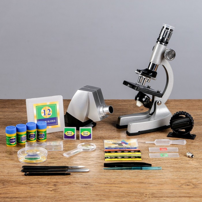 Микроскоп с проектором, кратность увеличения 50-1200х, с подсветкой, - фото 1 - id-p199298889