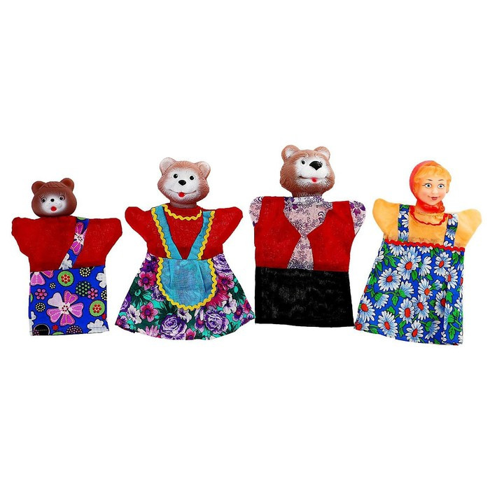 Кукольный театр «Три медведя», 4 персонажа - фото 1 - id-p199289273