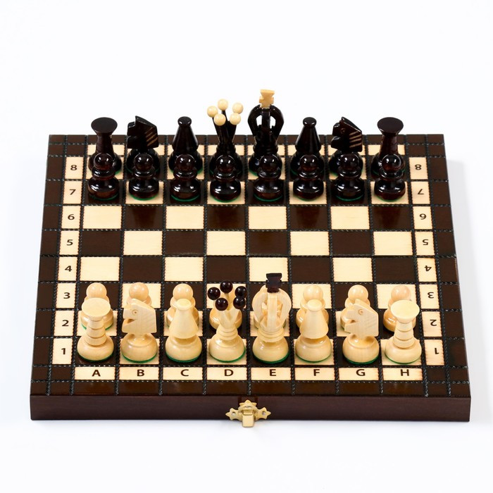 Шахматы "Королевские", 28 х 28 см, король h=6 см, пешка h-3 см - фото 3 - id-p199297997