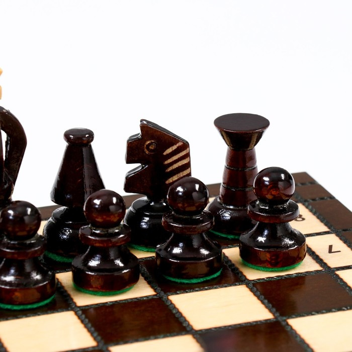 Шахматы "Королевские", 28 х 28 см, король h=6 см, пешка h-3 см - фото 5 - id-p199297997
