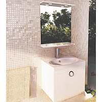 Зеркало для ванной "К-60" 68,5 х 60 х 14 см, белое