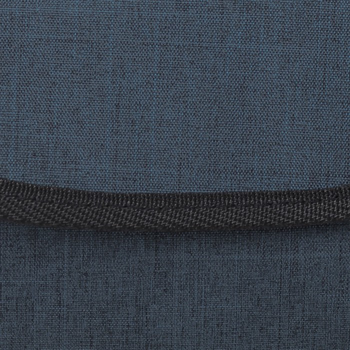 Сумка мужская, 2 отдела на молниях, 3 наружных кармана, регулируемый ремень, цвет синий - фото 3 - id-p199285510