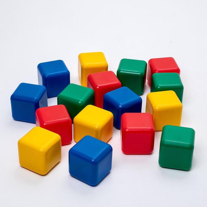 Набор цветных кубиков, 16 штук, 12 х 12 см - фото 2 - id-p199288455