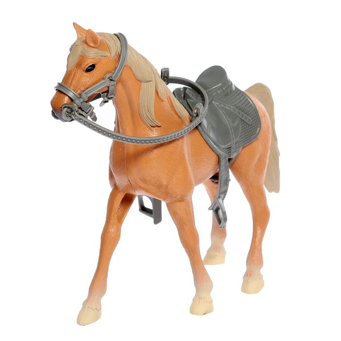 Набор игровой лошадка с куклой шарнирной, с аксессуарами - фото 4 - id-p199295471